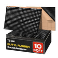 SGM Black Premium Car Sound Deadening Mat 80 mil (2mm) 10 sqft (0.92 sqm), Automotive Sound Deadener, Self Adhesive Butyl Car Sound Deadening Material, Audio Noise Insulation and Dampening Sheets