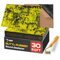 SGM Gold Exclusive Car Sound Deadening Mat 80 mil (2mm) 30 sqft (2.78 sqm) with Installation Roller Set, Automotive Sound Deadener, Self Adhesive Butyl Car Sound Deadening Material, Audio Insulation