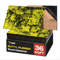 SGM Gold Exclusive Car Sound Deadening Mat 80 mil (2mm) 36 sqft (3.4 sqm), Automotive Sound Deadener, Self Adhesive Butyl Car Sound Deadening Material, Audio Noise Insulation and Dampening Sheets