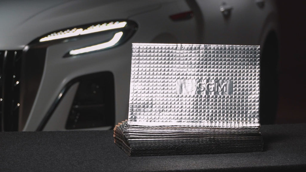 SGM Silver Car Sound Deadening Mat 80 mil (2mm) 36 sqft (3.4 sqm), Automotive Sound Deadener, Self Adhesive Butyl Car Sound Deadening Material, Audio Noise Insulation and Dampening Sheets